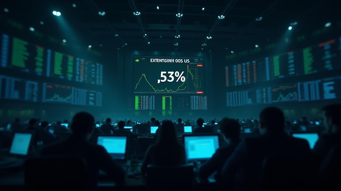 Nvidia's US shares extend losses, now down 4%.