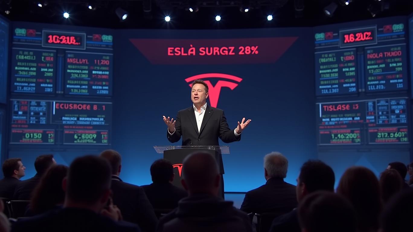 Tesla Shares Surge 28% in Six Days, Topping $308 Billion in Trading Volume as Chairwoman Denholm Sells $30 Million in Stock
