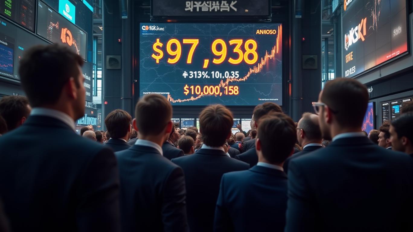 Bitcoin Surges 31% to $97,938, Analysts Eye $100,000