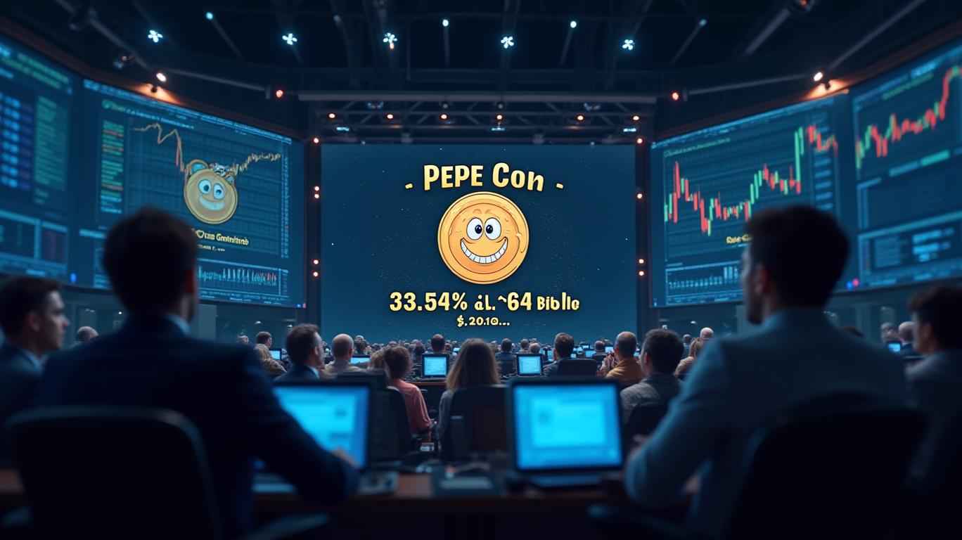 PEPE Coin Surges 33.54% in 24 Hours, Market Cap Hits $4.64 Billion