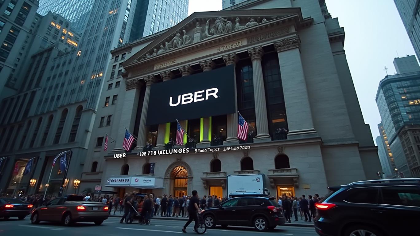 Uber's Trading Volume Drops 51.06% to $20.10 Billion Ranking 29th in Stock Market