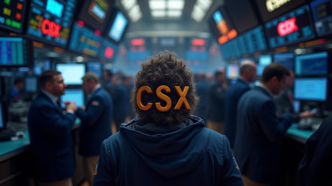 CSX Trading Volume Plummets 33.35% Ranking 314th in Daily Volume