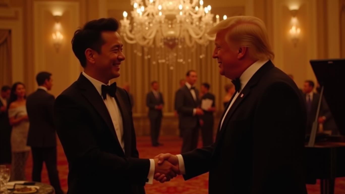 Justin Sun Attends Trump Gala Dinner, Highlighting Crypto-Politics Intersection