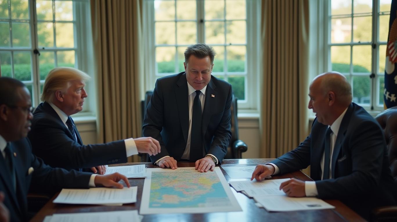 Elon Musk Joins Trump, Ramaphosa for White House Meeting on Trade, Policy