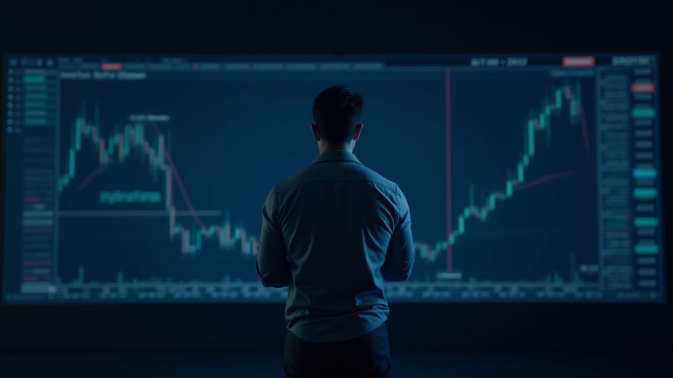 Hydrofarm's 15min chart shows Bollinger Bands Narrowing and KDJ Death Cross signal.