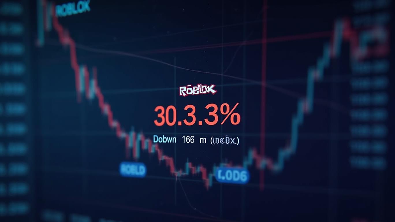 Roblox Trading Volume Drops 30.32% to $534 Million Ranking 176th in Stock Market
