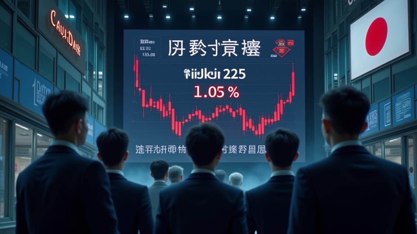 Nikkei 225 Drops 1.0% as U.S. Treasury Yields Rise