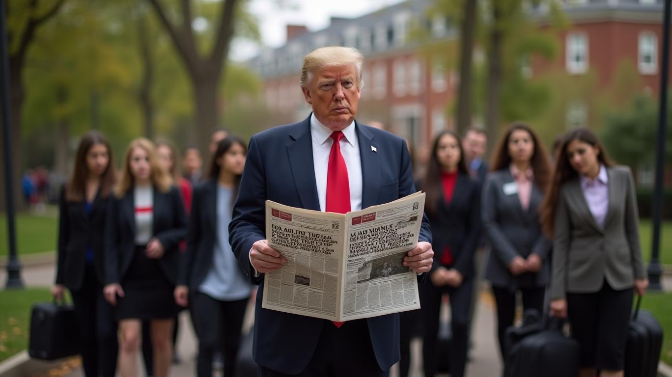 Trump Orders 6,800 Harvard Foreign Students to Leave or Transfer