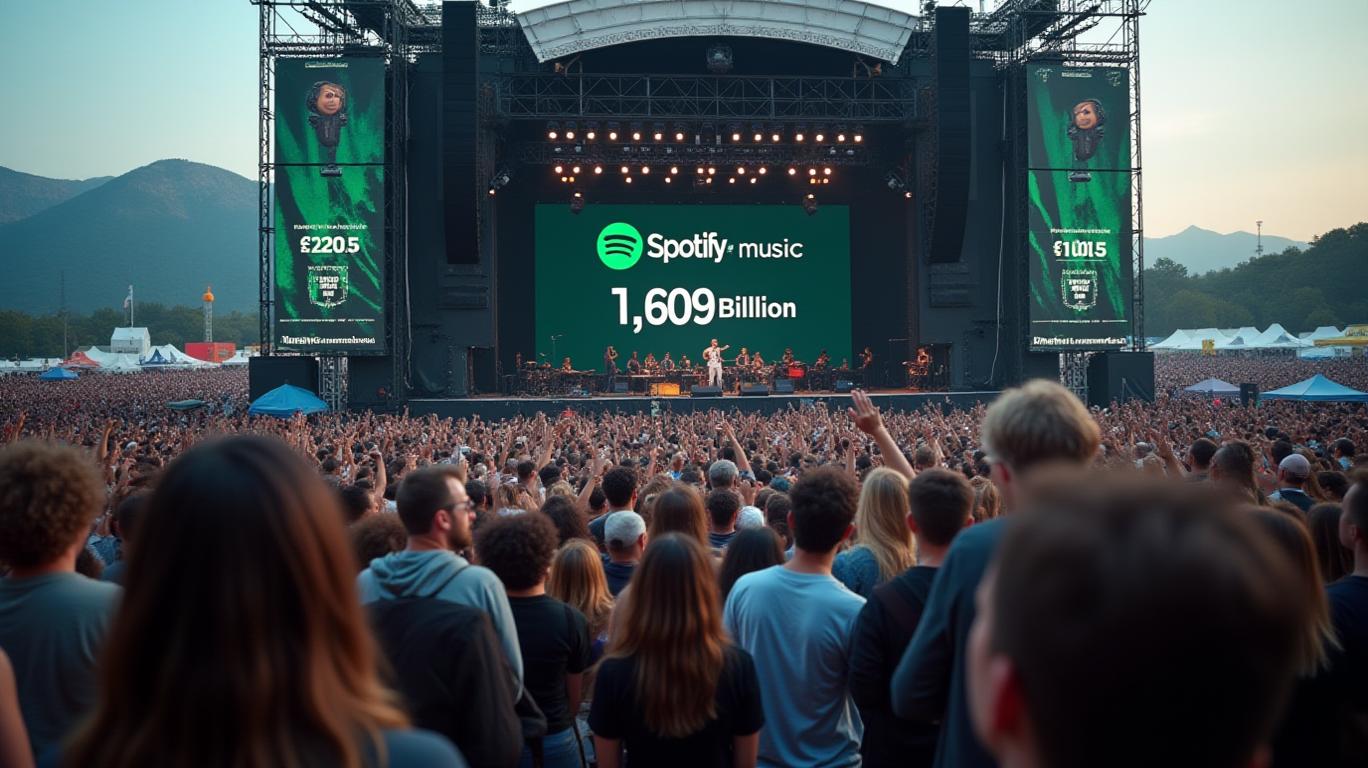 Spotify's Trading Volume Hits 1.609 Billion, Ranks 33rd Amid Podcast Expansion and Festival Partnerships