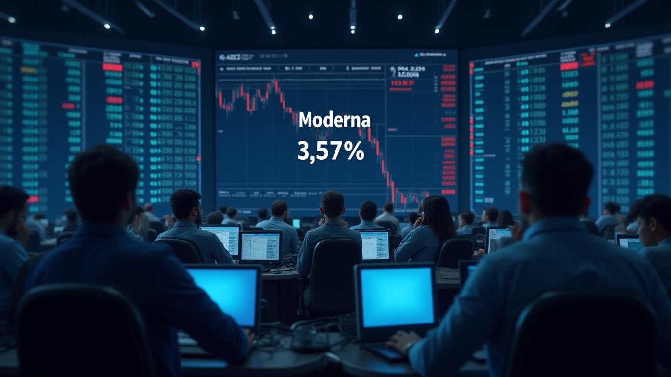 Moderna's Trading Volume Drops 37.24% to $296 Million Ranking 312th Despite 3.57% Stock Gain