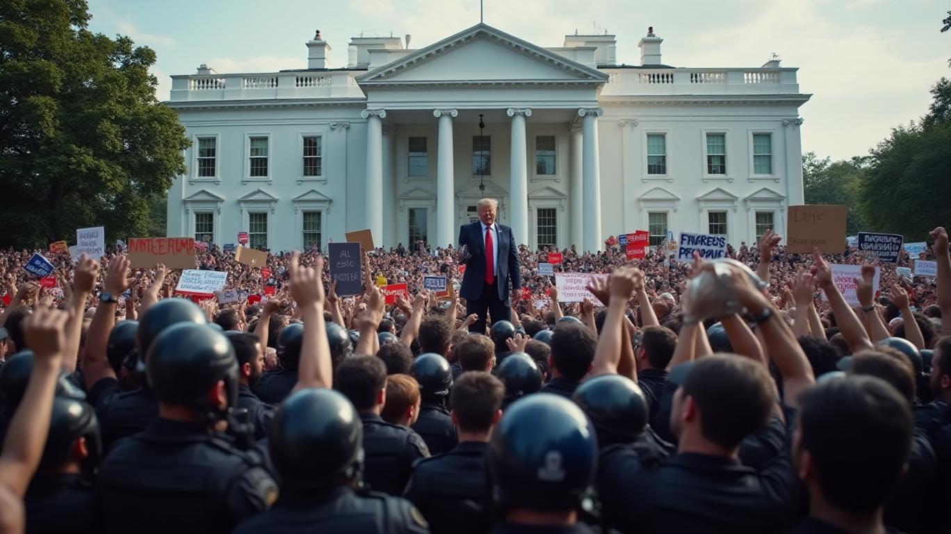 Trump Hosts Meme Coin Holders Amid Bitcoin Surge, Protests