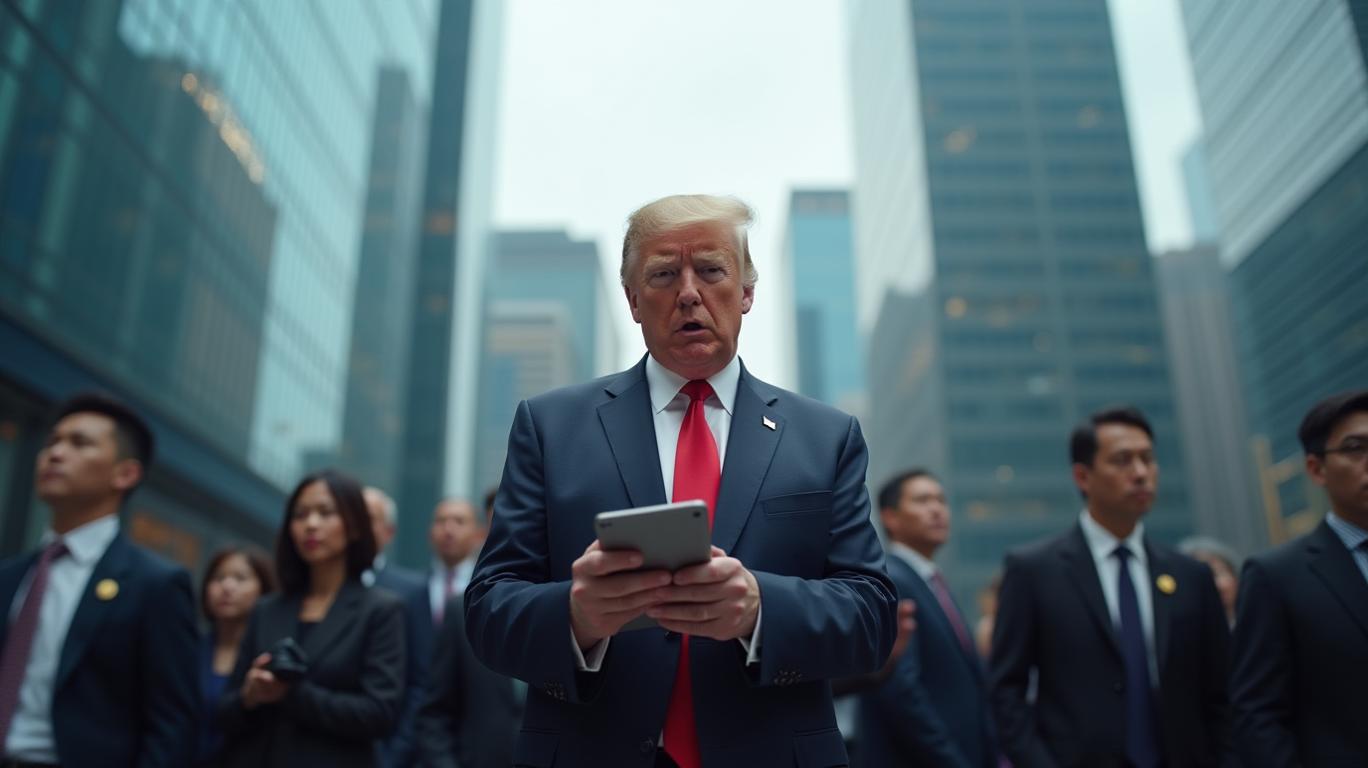 Trump's 25% iPhone Tariff Threat Sends Global Markets Plunging