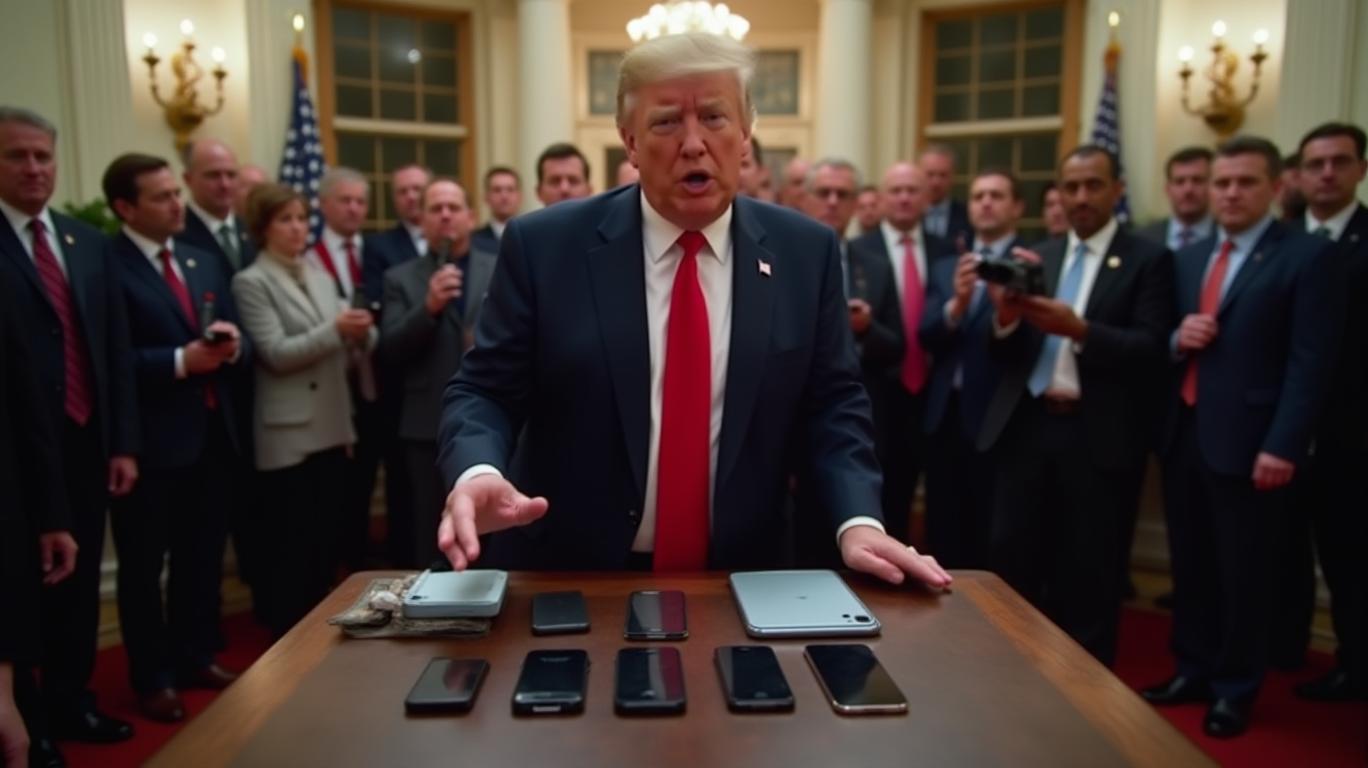 Trump Threatens 25% Tariff on iPhones Not Made in U.S.