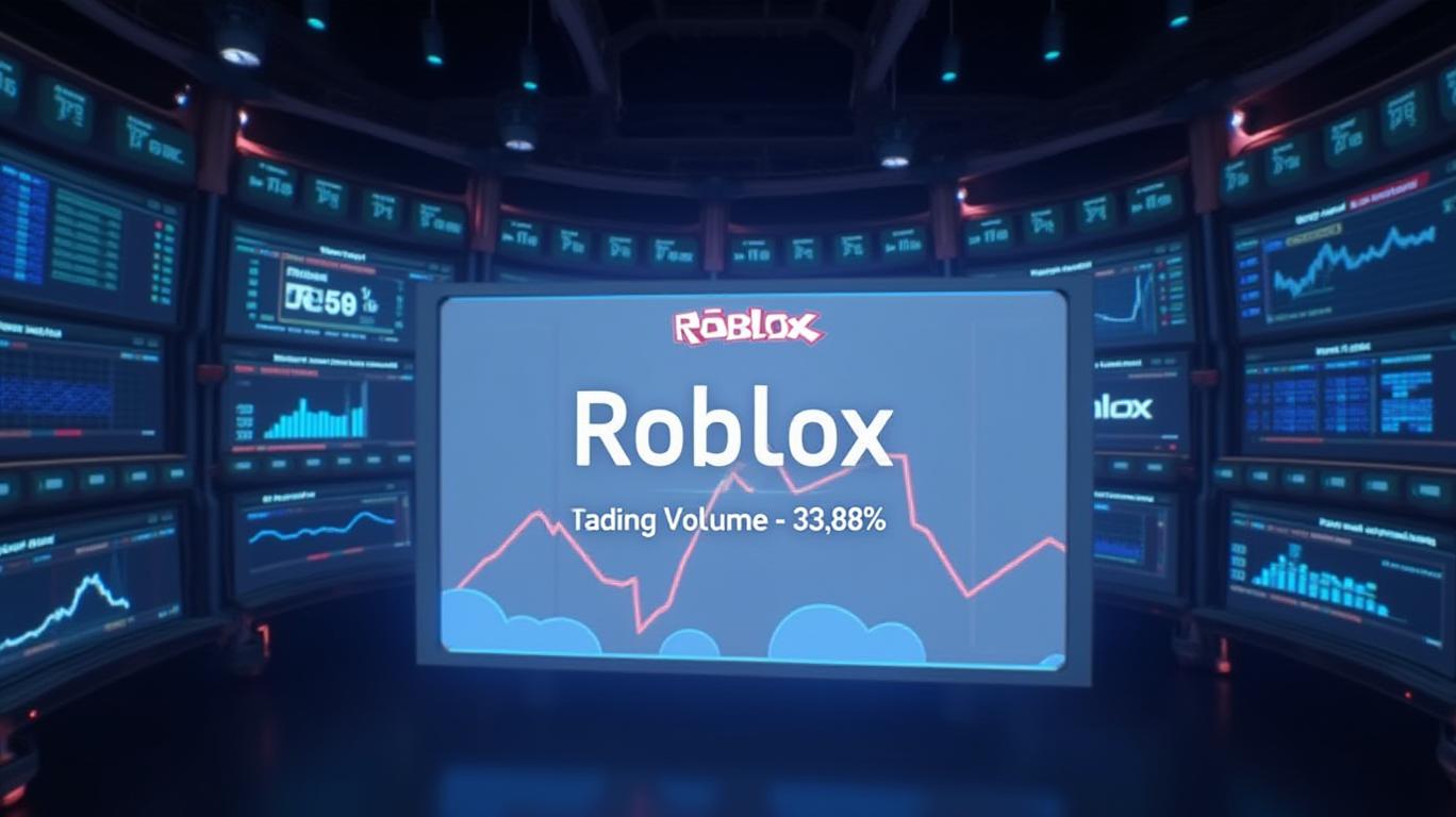 Roblox Trading Volume Drops 33.83% to $377 Million Ranking 205th in Stock Market
