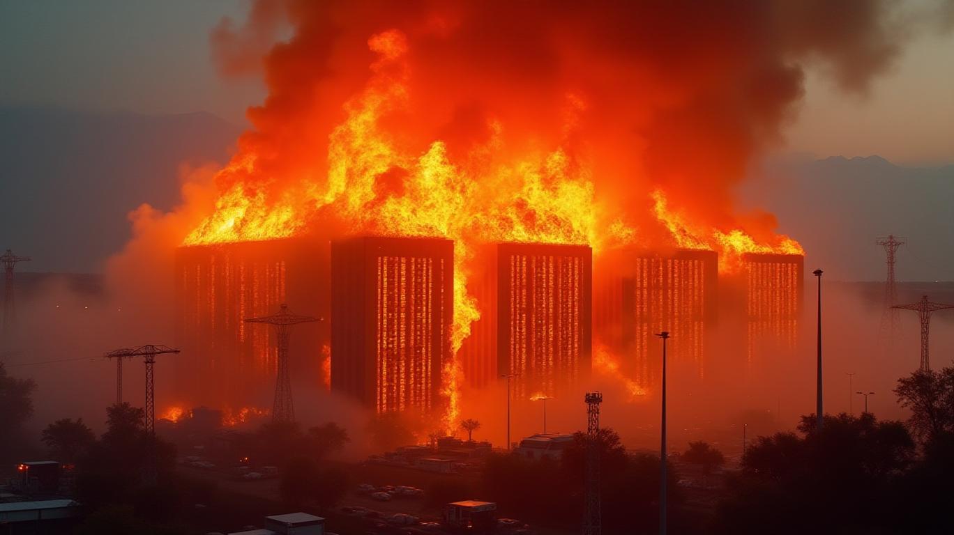 Fire at X Data Center Causes Global Outage
