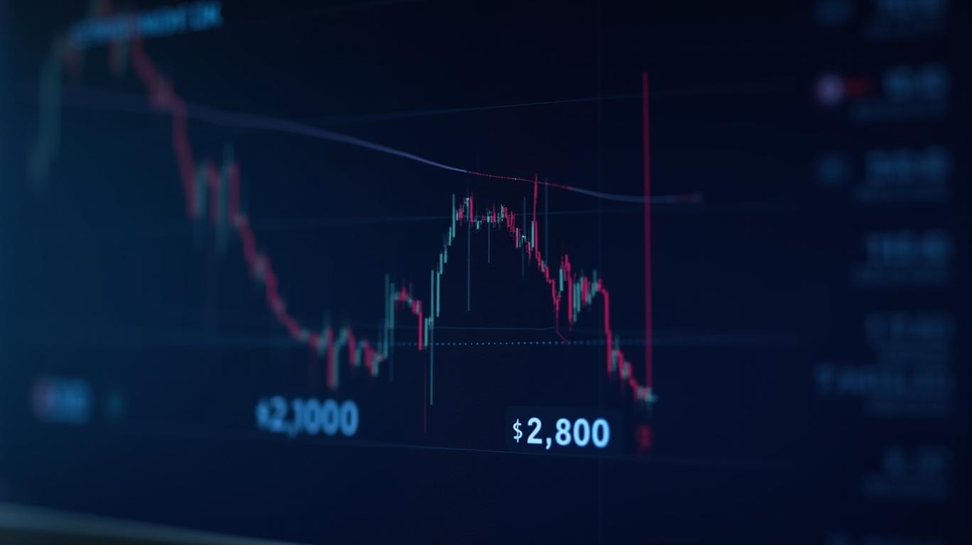 Ethereum Faces 2% Drop Amid $2,800 Resistance