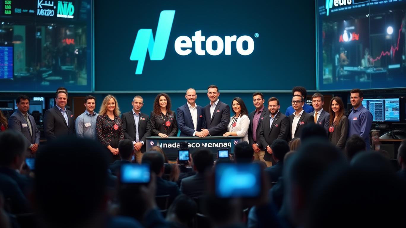 eToro Shares Surge 30% on Nasdaq Debut Raising $620 Million