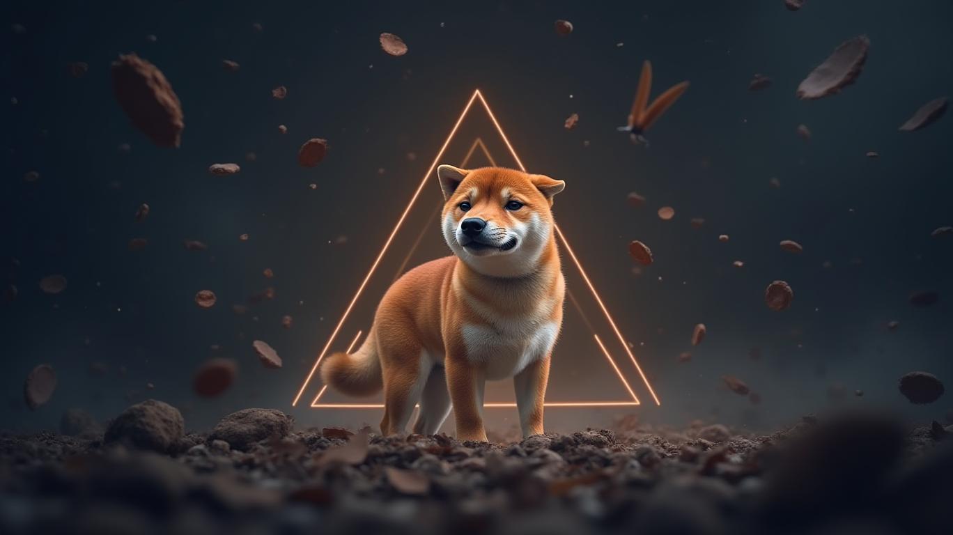 Shiba Inu Faces 9% Price Drop Risk as Bearish Triangle Forms