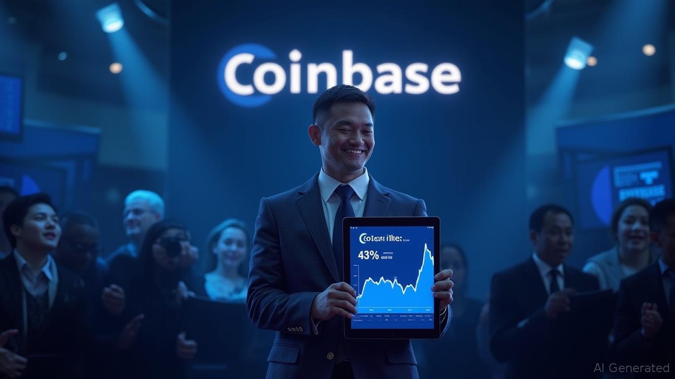 Coinbase Stock Surges 43% in Month, Eyes $341 Target
