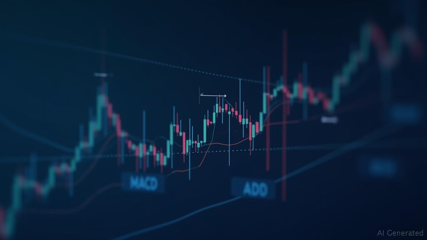 BioSig Technologies' 15min chart shows MACD Death Cross, Bollinger Bands Narrowing