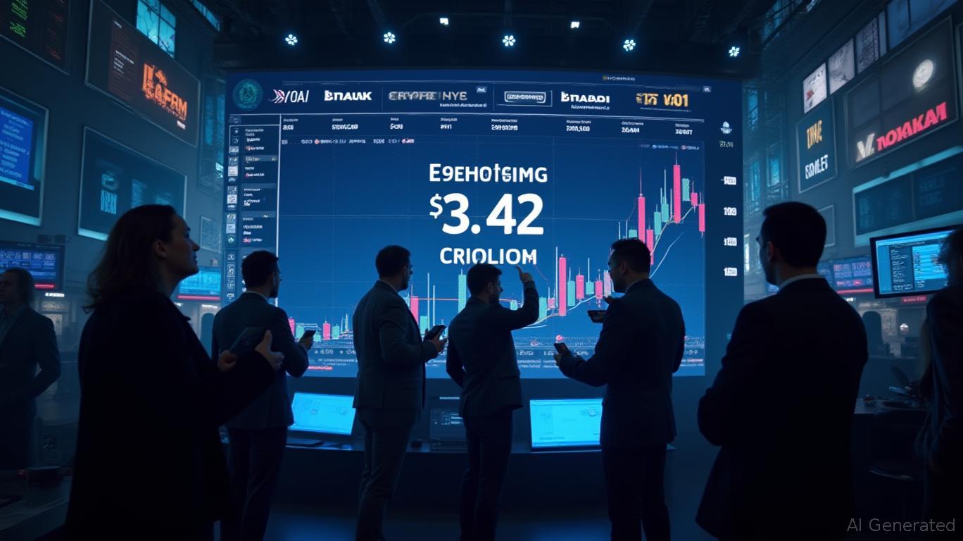 Crypto Market Capitalization Surges 4% to $3.42 Trillion on Bitcoin and Ethereum Gains
