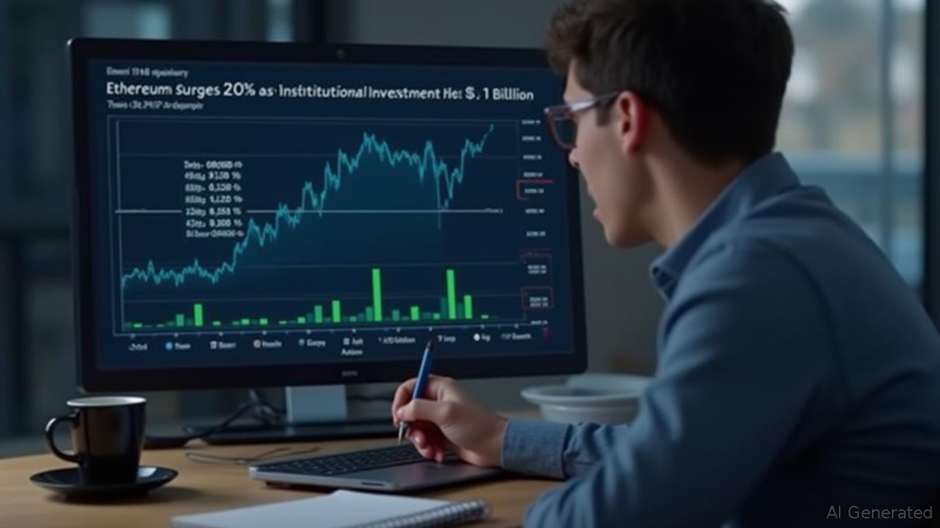 Ethereum Surges 20% as Institutional Investment Hits $1 Billion