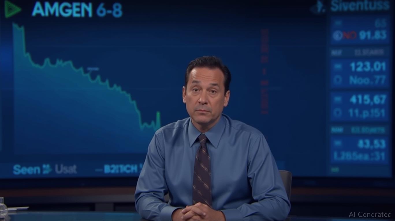 Amgen shares plummet 5.8% marking largest single-day decline since November 12.