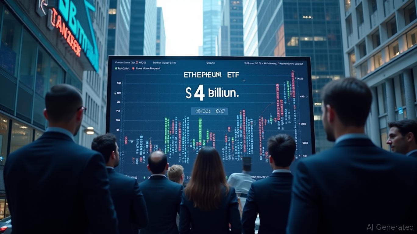 Ethereum ETFs Surpass $4 Billion Inflows Amid Institutional FOMO