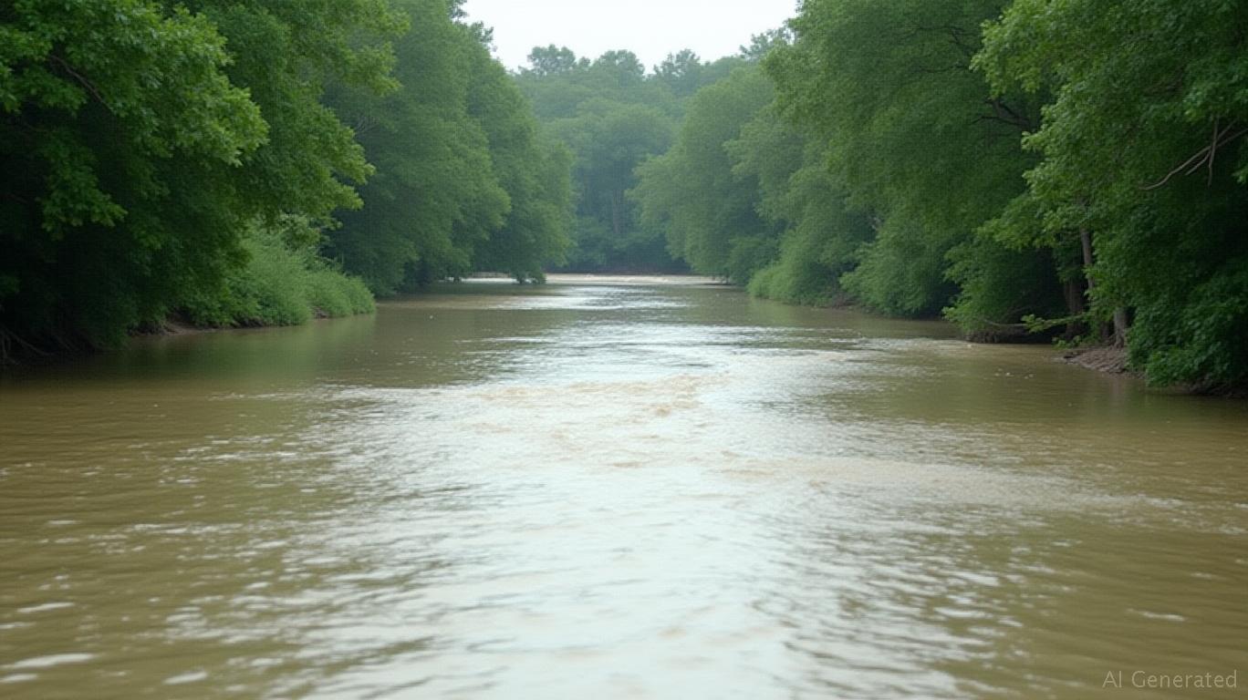 Texas Heavy Rain Causes Guadalupe River Swelling