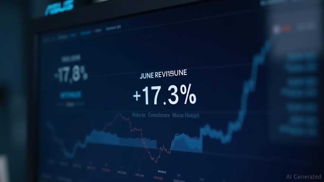 Asus June revenue change +17.3%