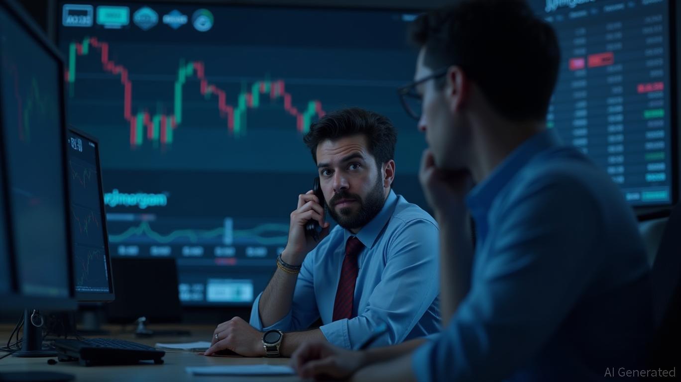 JPMorgan's stock rises 1.58%, options sentiment mixed.