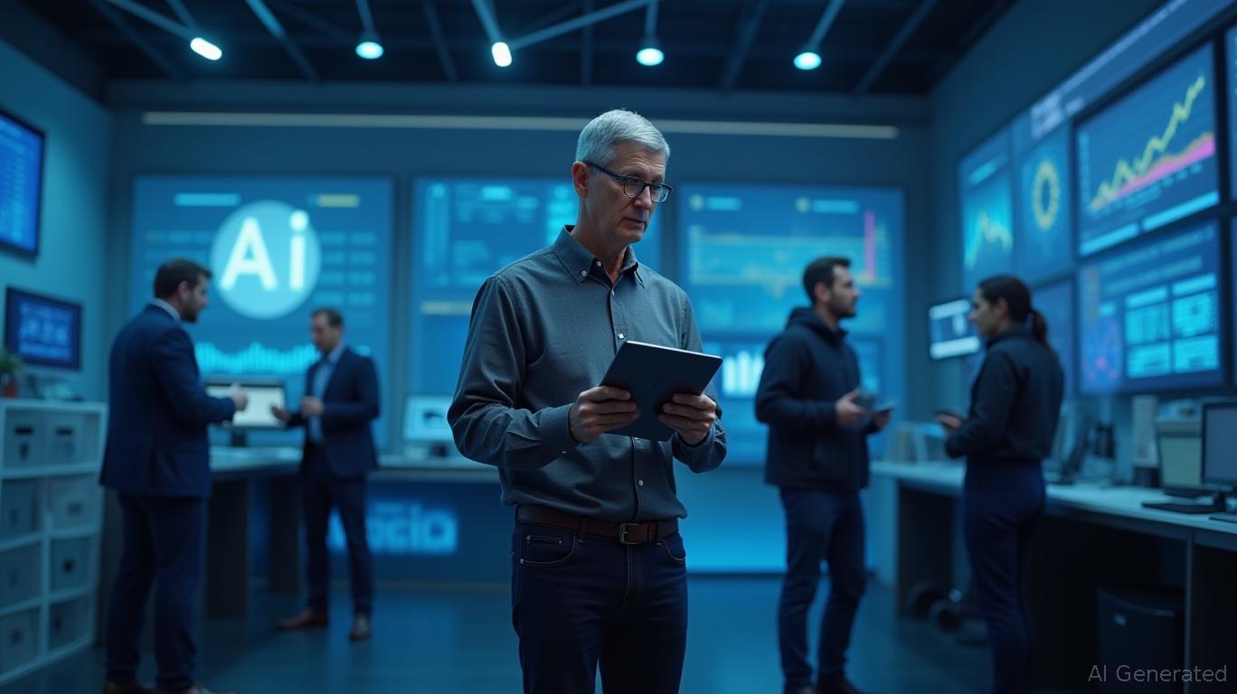 Apple Stock Declines as AI Challenges Mount Under Cook