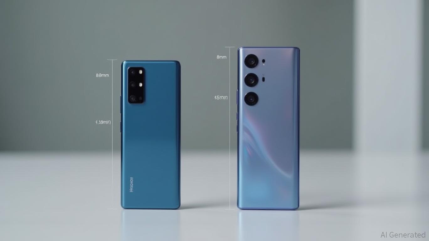 Comparison of Galaxy Z Fold 7 and Honor Magic V5: Thickness Discrepancy.