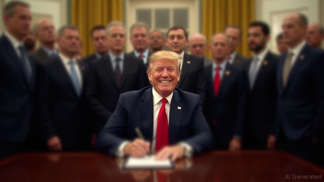 Crypto Leaders Attend White House GENIUS Act Signing