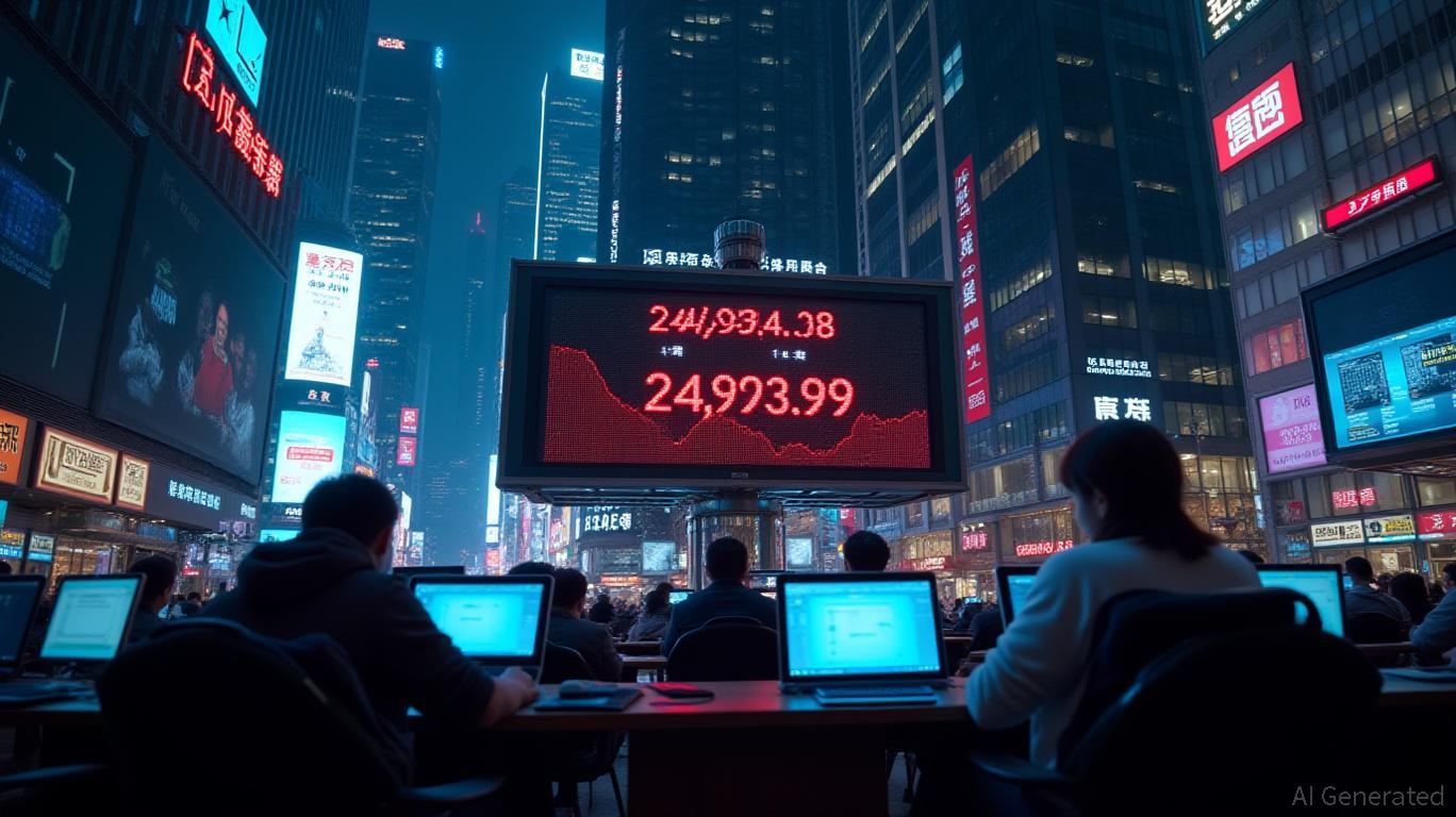 Hong Kong Hang Seng Index falls 1% to 24,922.09 points