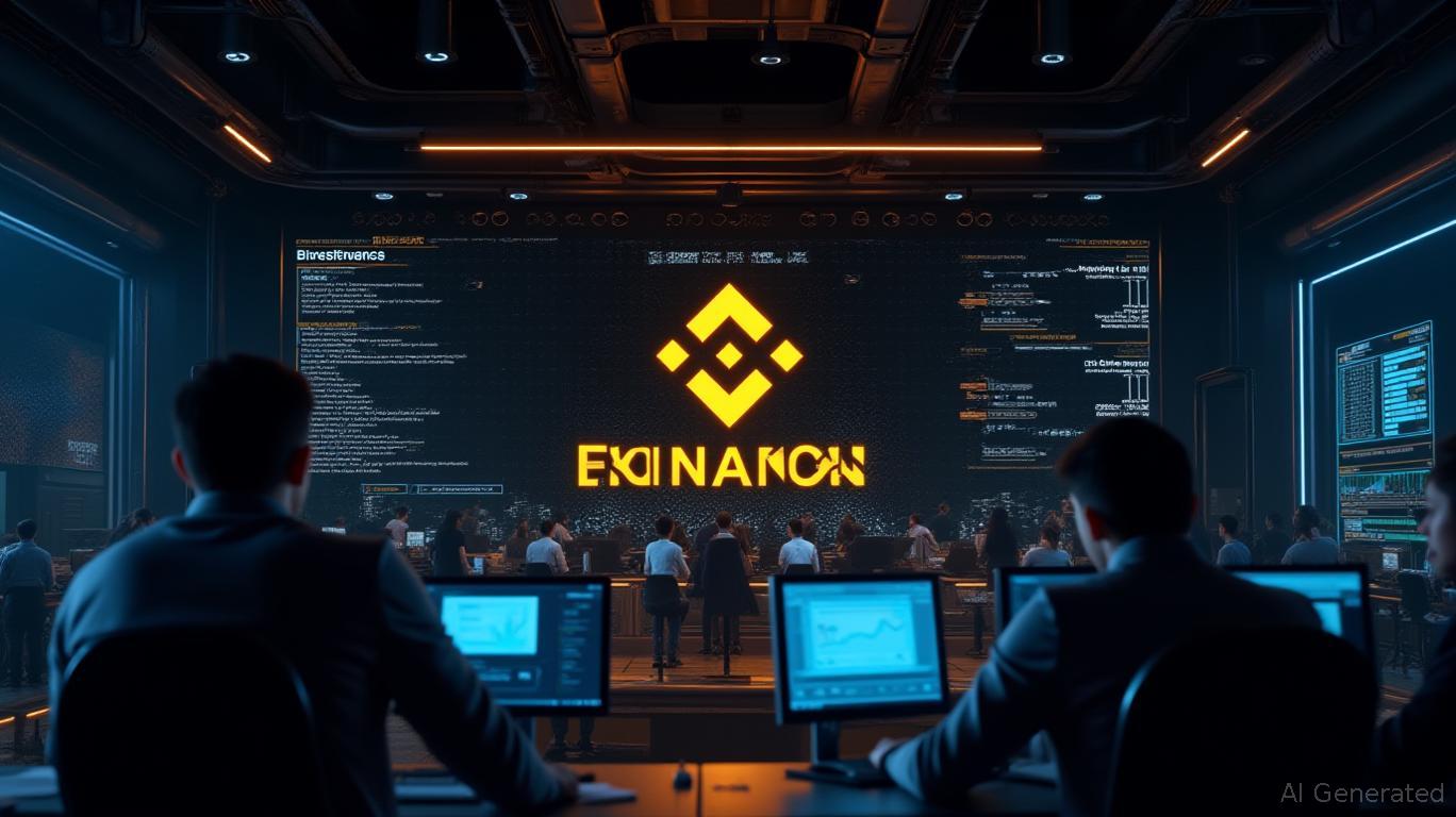 Binance運用センターのイラスト