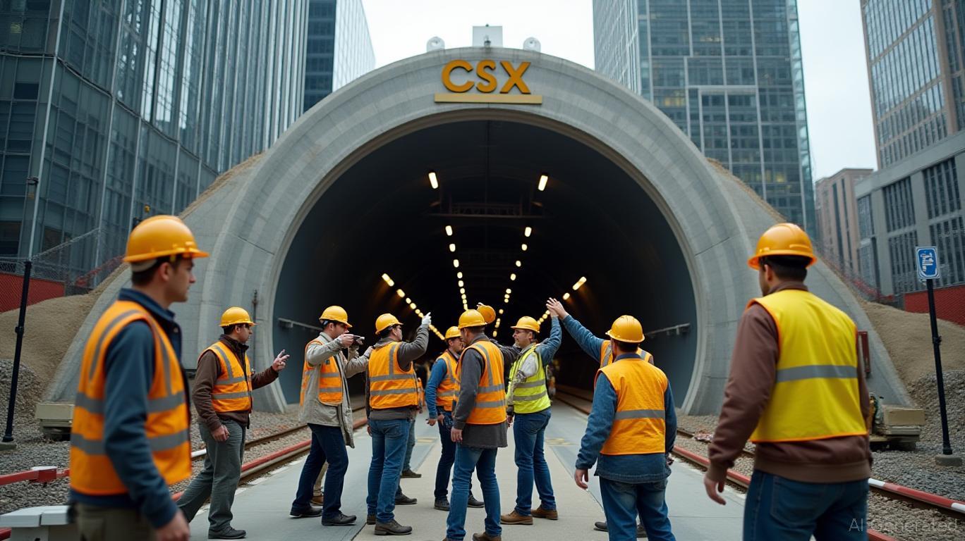 CSX Completes $1.2 Billion Tunnel Project, Shares Climb 0.51% as Volume Slides to 251st Rank