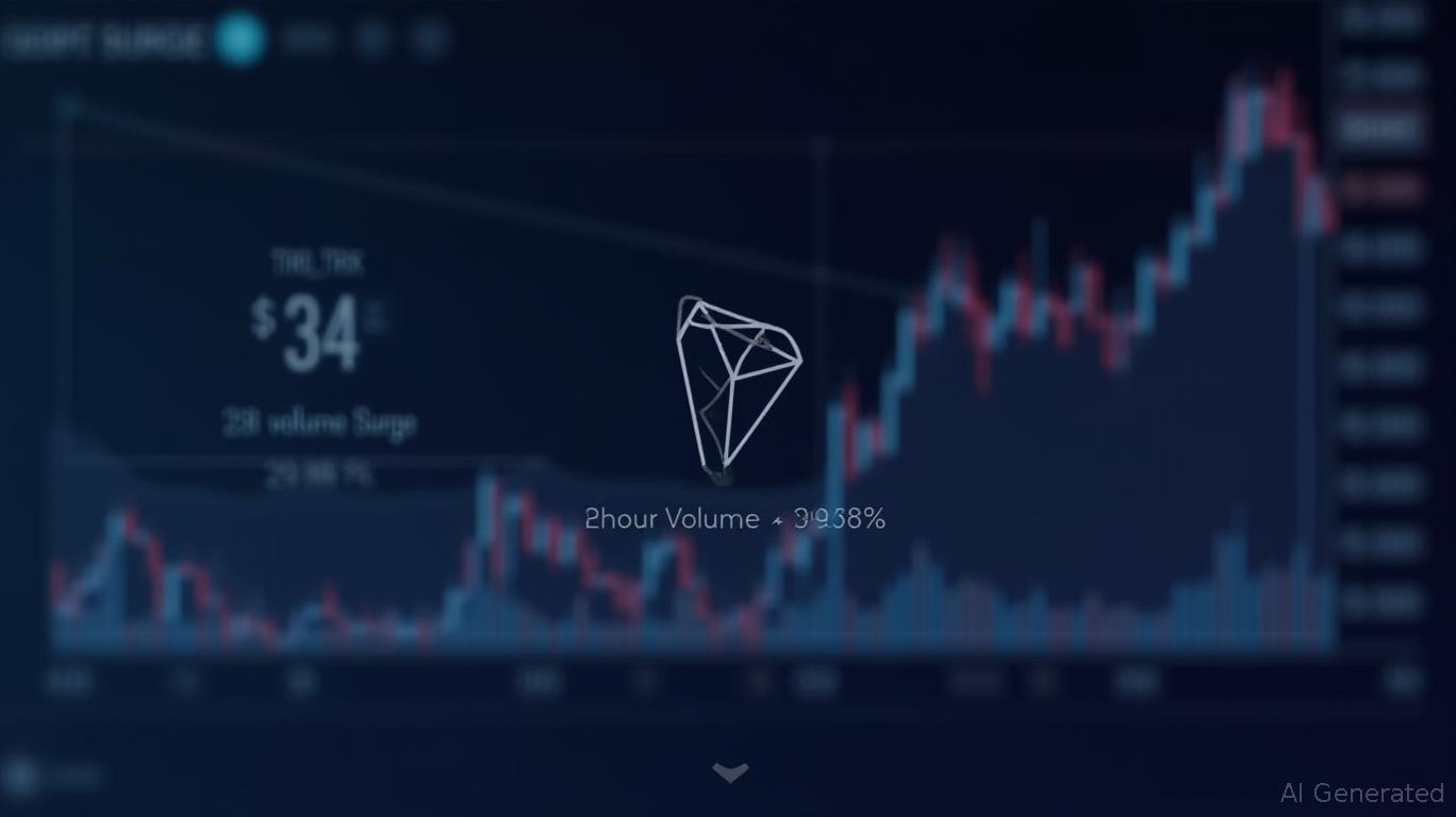 TRON (TRX) Tests $0.34 Resistance Amid 29.98% 24-Hour Volume Surge