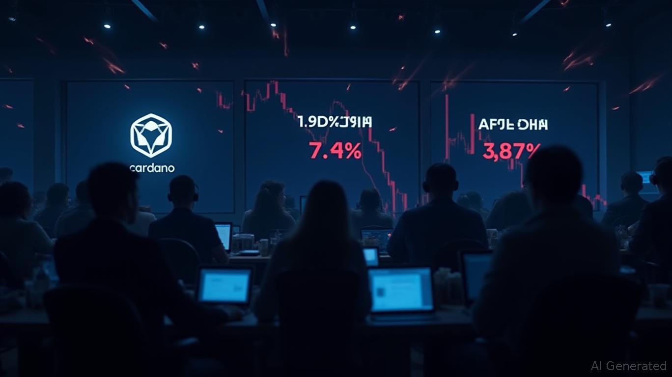 Cardano Falls 7.04% Amid Crypto Sell-Off, APT Drops 3.47% After Token Unlock