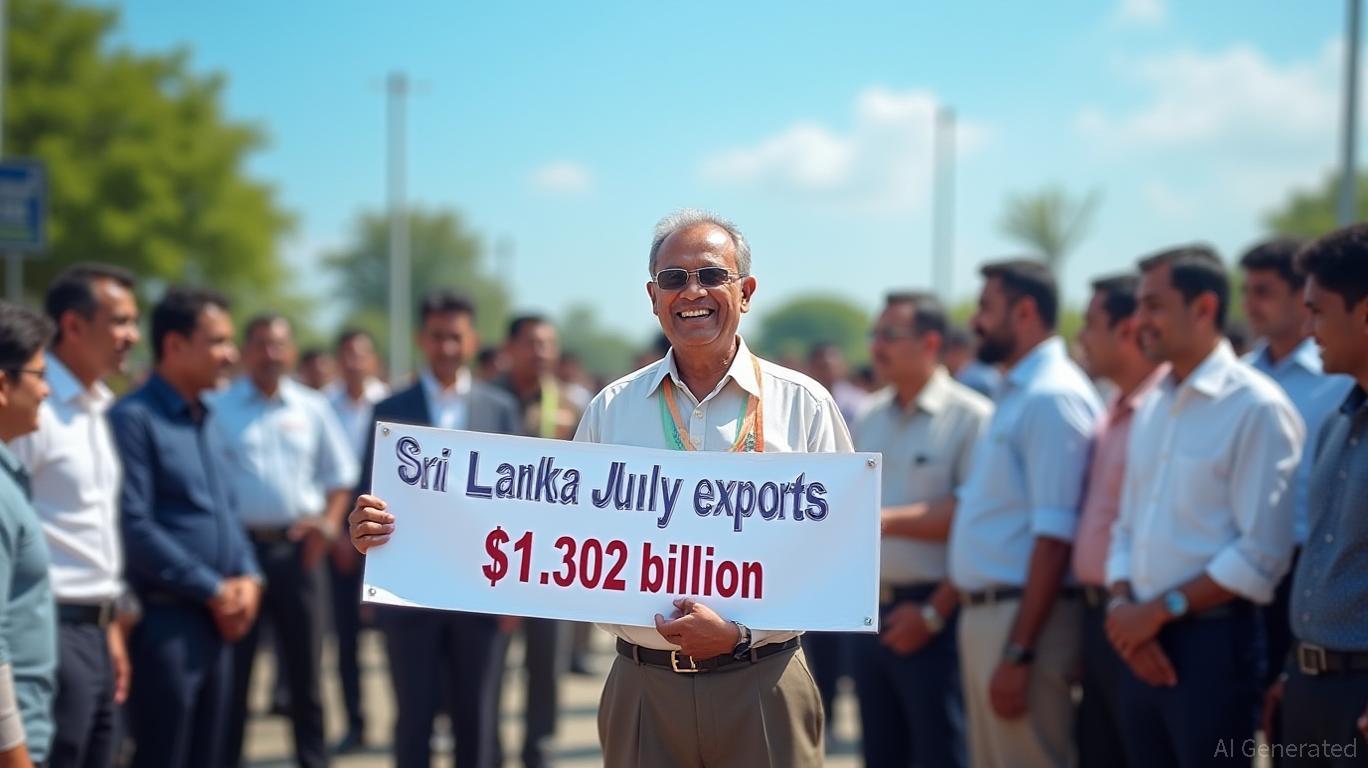 Sri Lanka July exports $1.302 billion