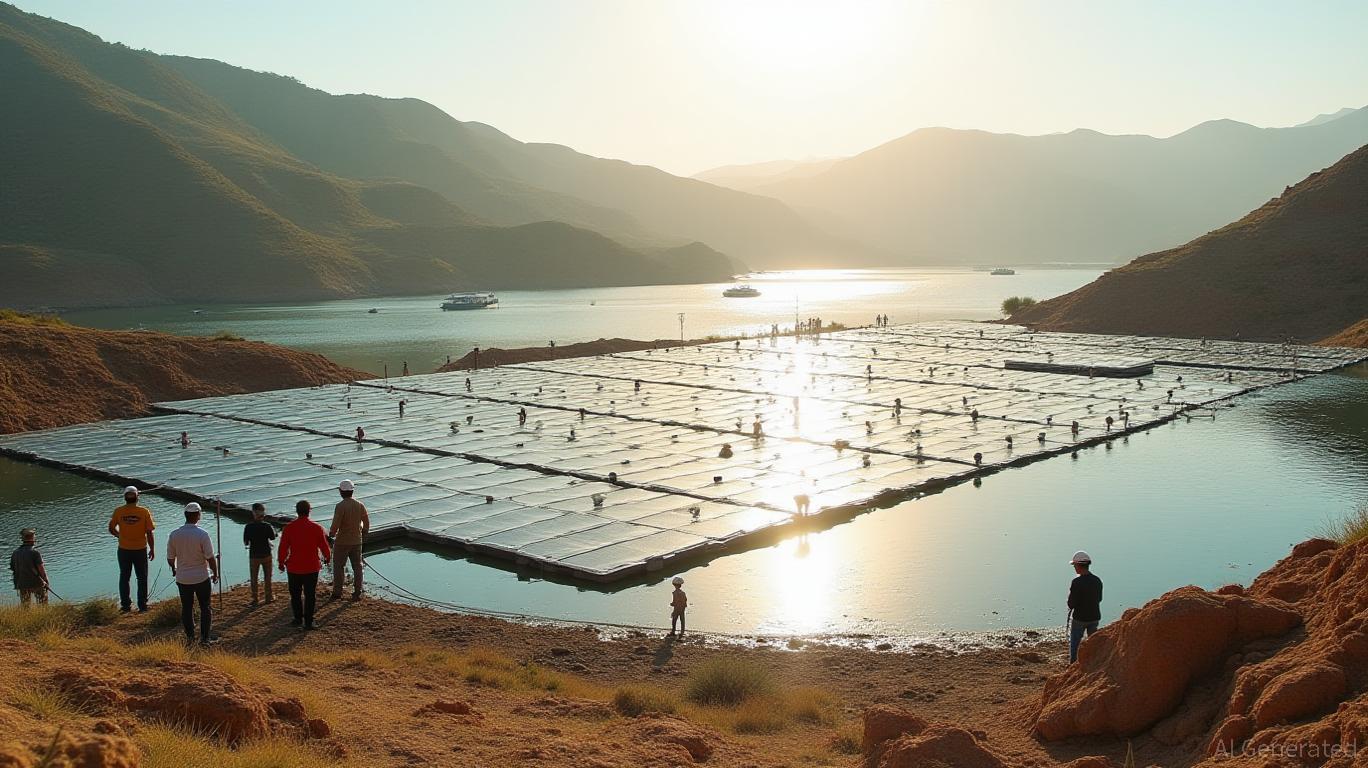 Morocco Launches Pilot Project for Floating Solar Panels to Save Water and Generate Power