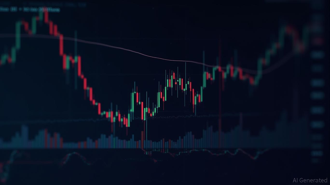 Bollinger Bands expanding downward; bearish Marubozu signals a downtrend on the 15min chart