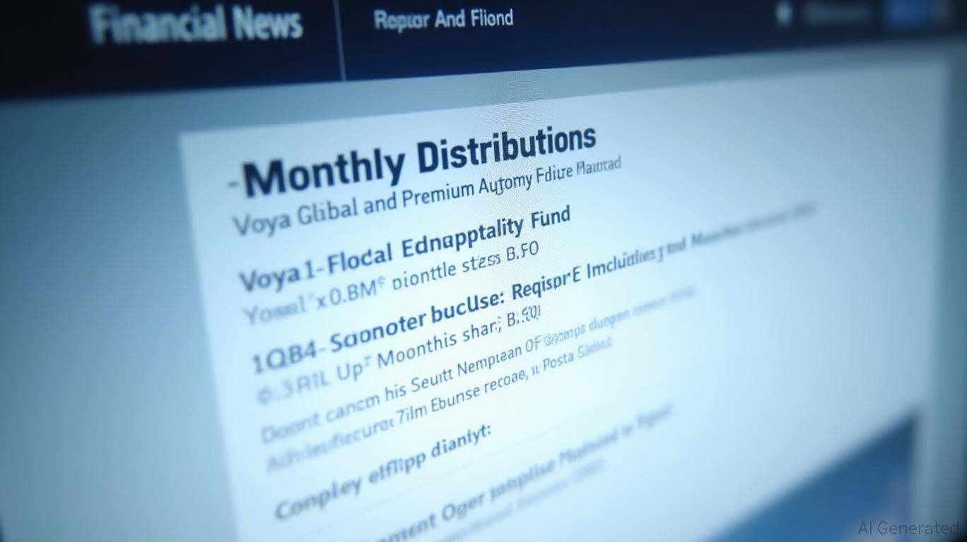 Voya Funds Announce Monthly Distribution Payments