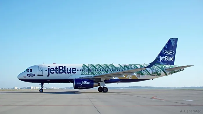 JetBlue and New York Jets Unveil Fresh Jets-Themed Livery, Named "J! E! T! B! L! U! E!"