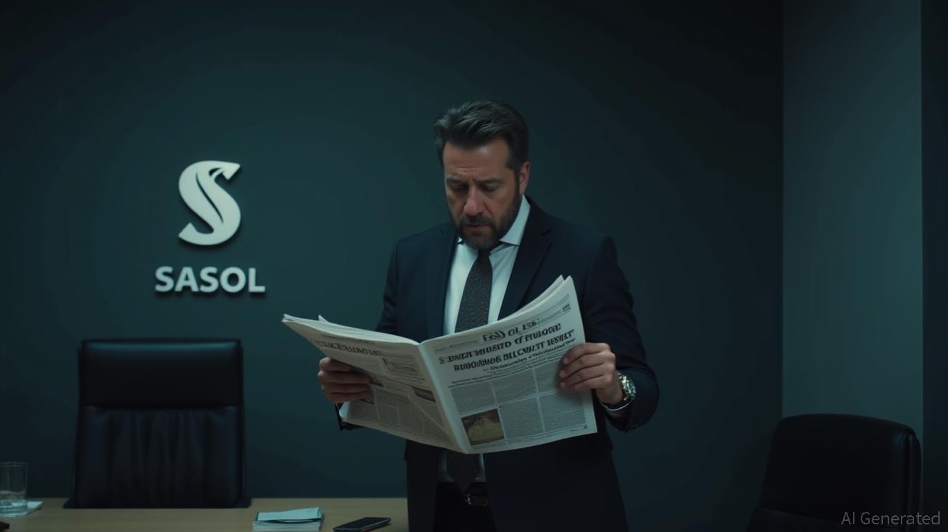 Sasol Limited shares fall 7.23% intraday due to unfavorable legal proceedings and ESG compliance uncertainty.