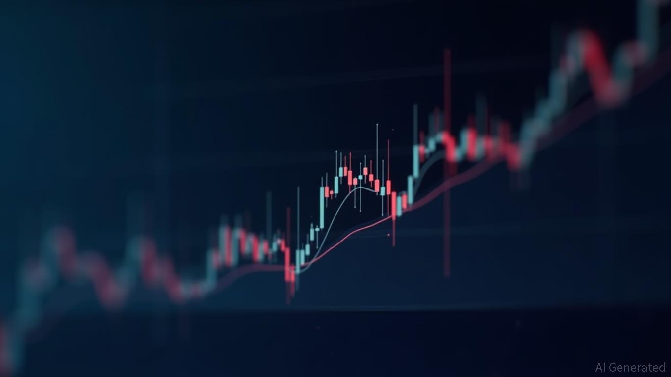 American Strategic's 15min chart shows RSI overbought, narrowing Bollinger Bands.