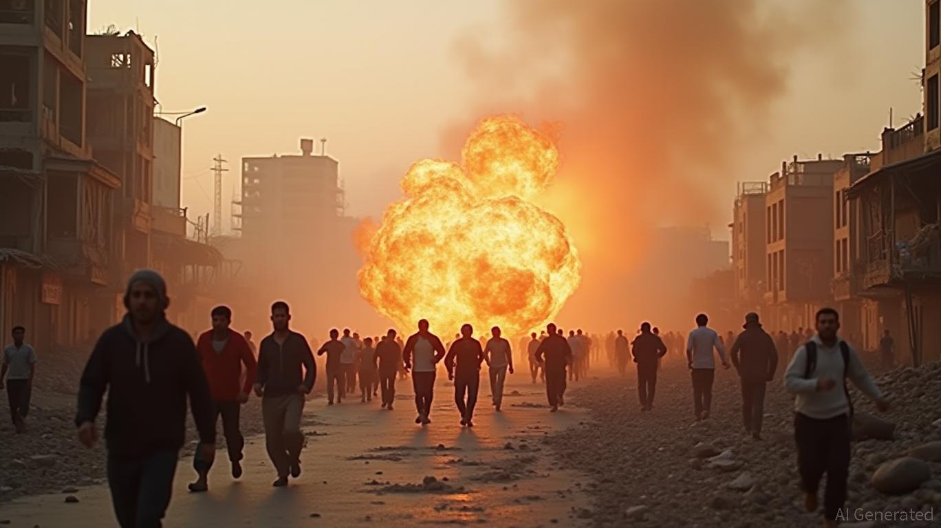 Violent explosions rock the city of Gaza. AlArabiya