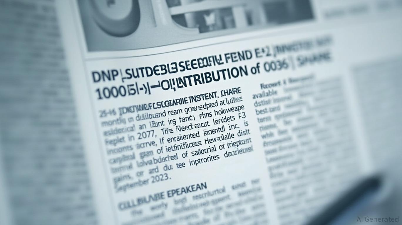 DNP Select Income Fund Discloses Sources of Distribution for September 2025
