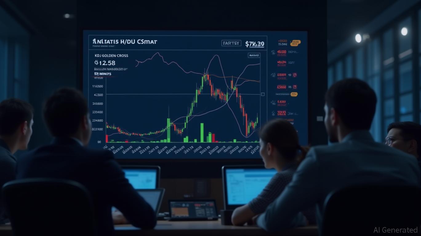 American Strategic's 15min chart shows bullish KDJ Golden Cross, Marubozu signal.