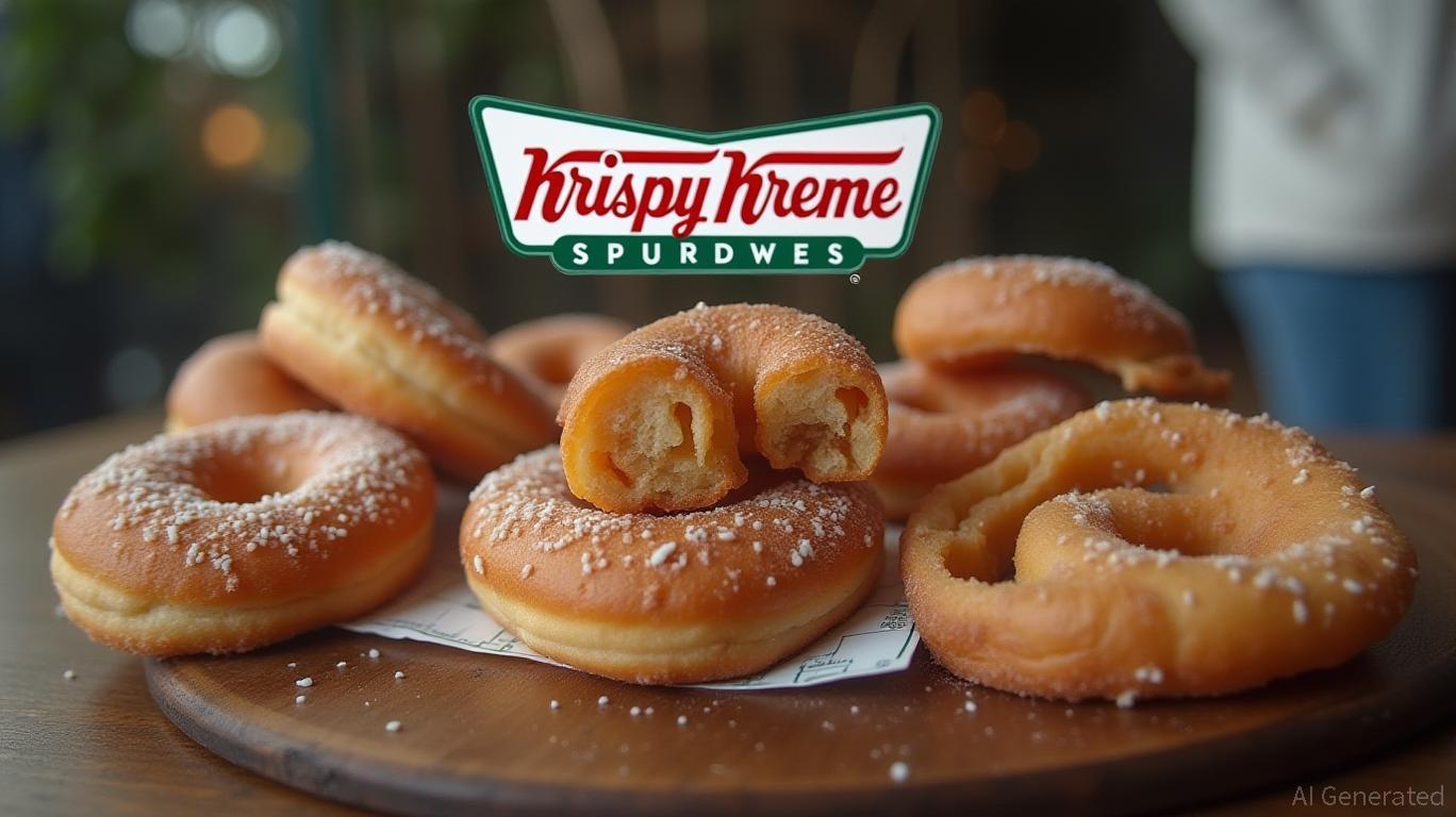 Krispy Kreme's share price surges despite slumping revenue and failed McDonald's deal.